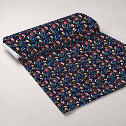 Midnight Blooms Pattern 7 Minky Fabric