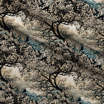 Midnight Bramble Pattern 1 Minky Fabric