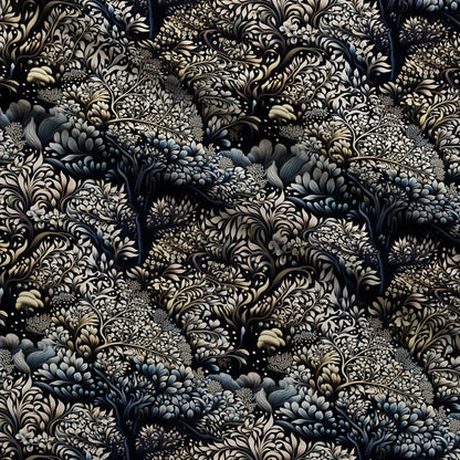 Midnight Bramble Pattern 3 Minky Fabric