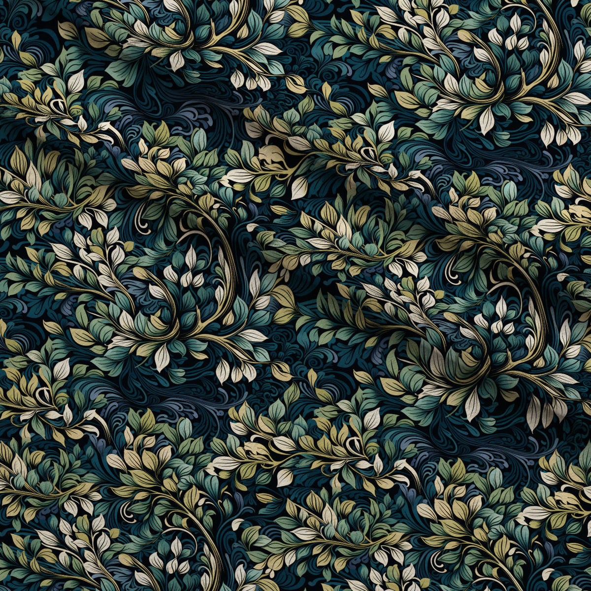 Midnight Bramble Pattern 6 Minky Fabric