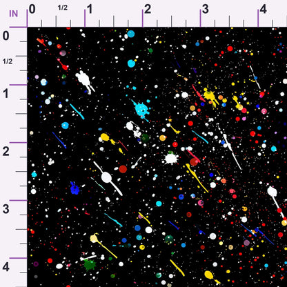 Midnight Confetti Pattern 13 Minky Fabric