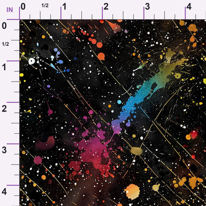 Midnight Confetti Pattern 14 Minky Fabric