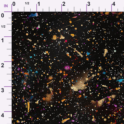 Midnight Confetti Pattern 18 Minky Fabric