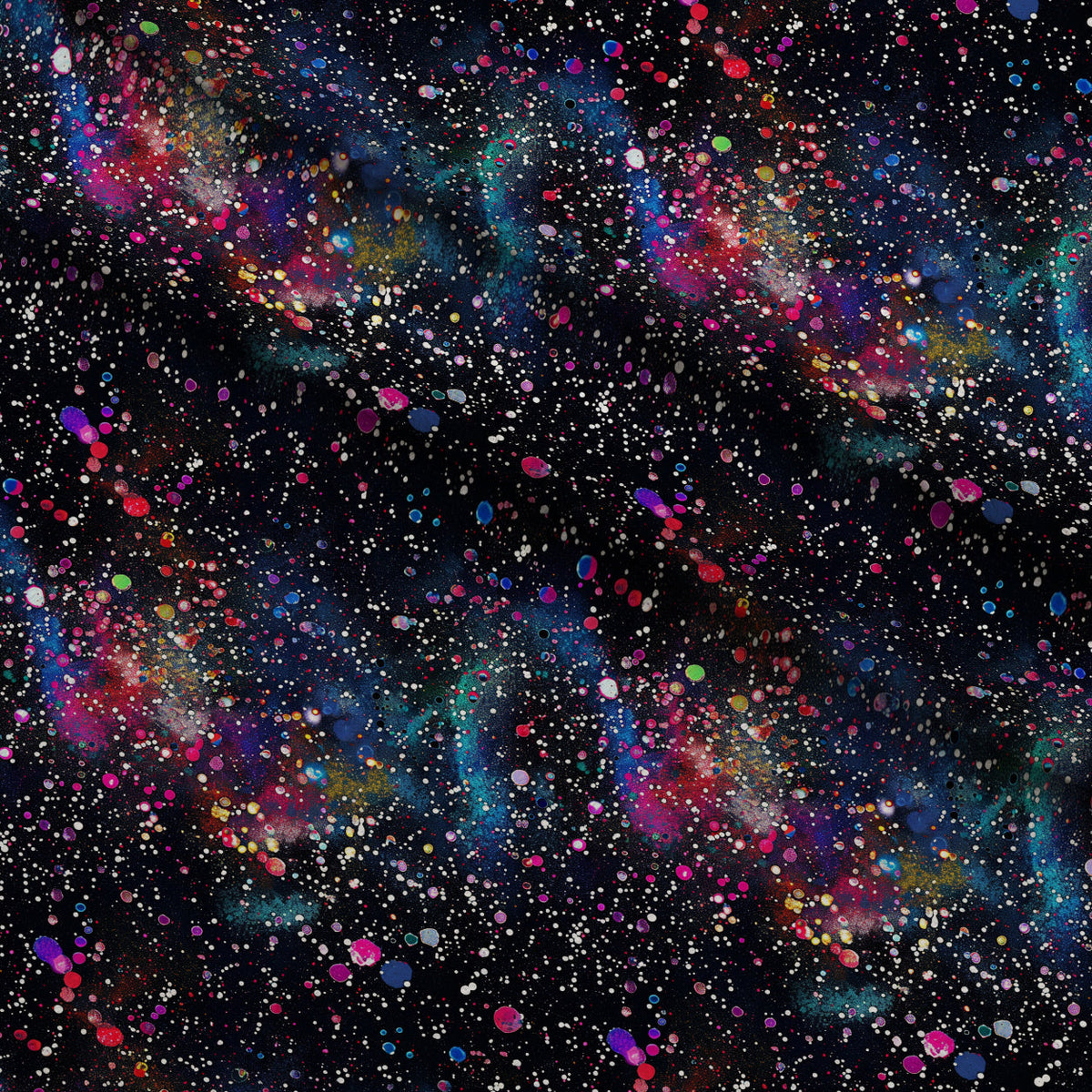 Midnight Confetti Pattern 6 Minky Fabric