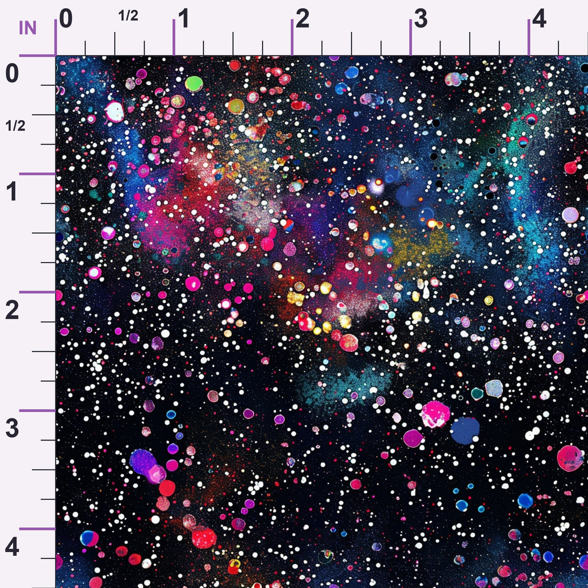 Midnight Confetti Pattern 6 Minky Fabric