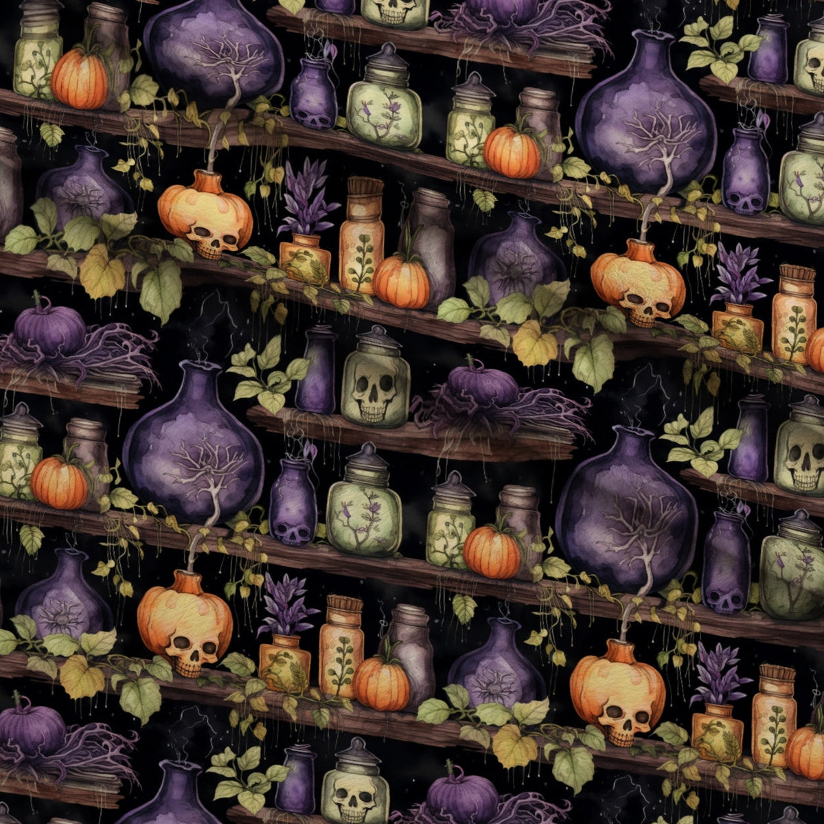 Midnight Familiars Pattern 12 Minky Fabric