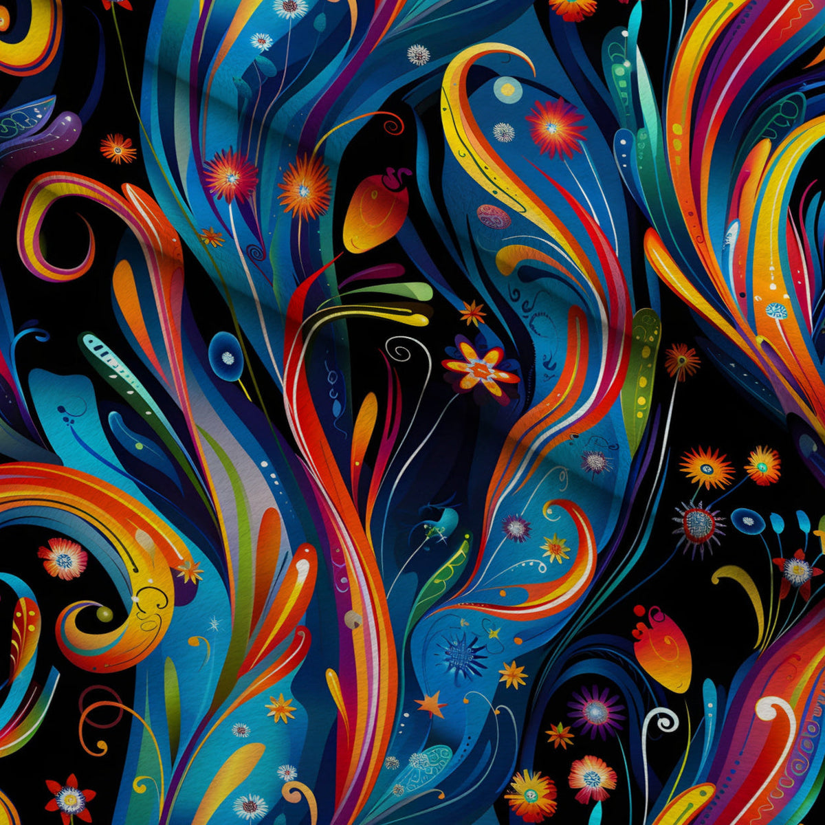 Midnight Fiesta Pattern 10 Minky Fabric