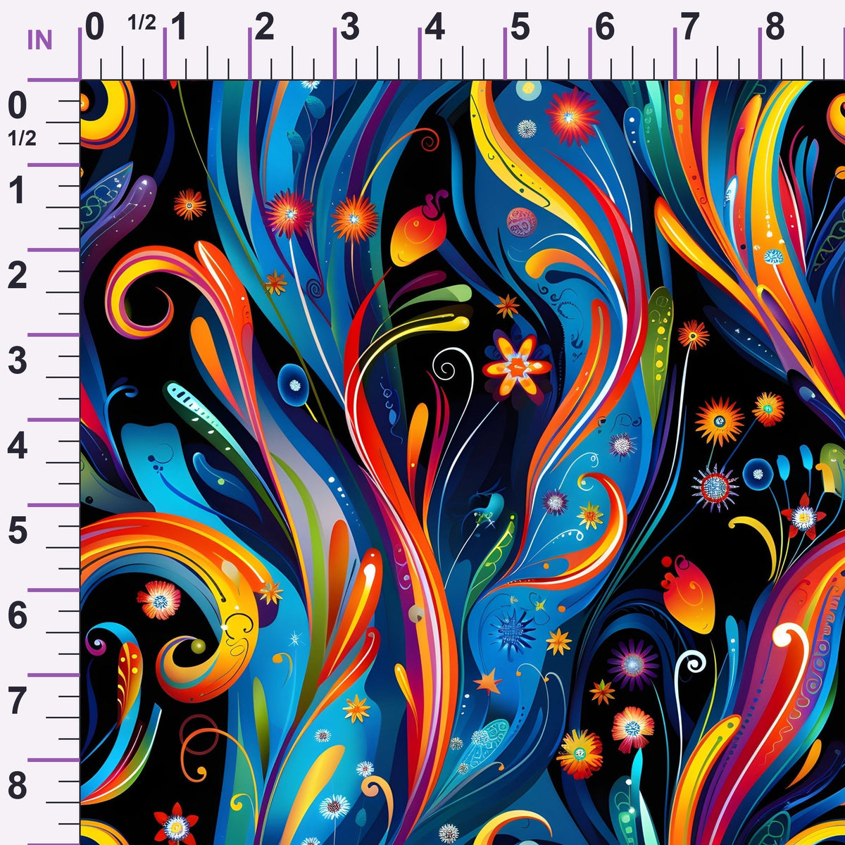 Midnight Fiesta Pattern 10 Minky Fabric