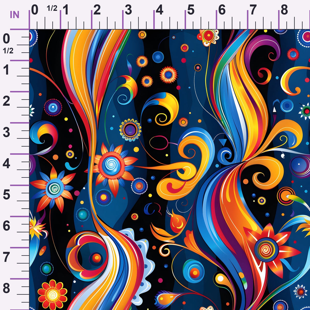 Midnight Fiesta Pattern 11 Minky Fabric