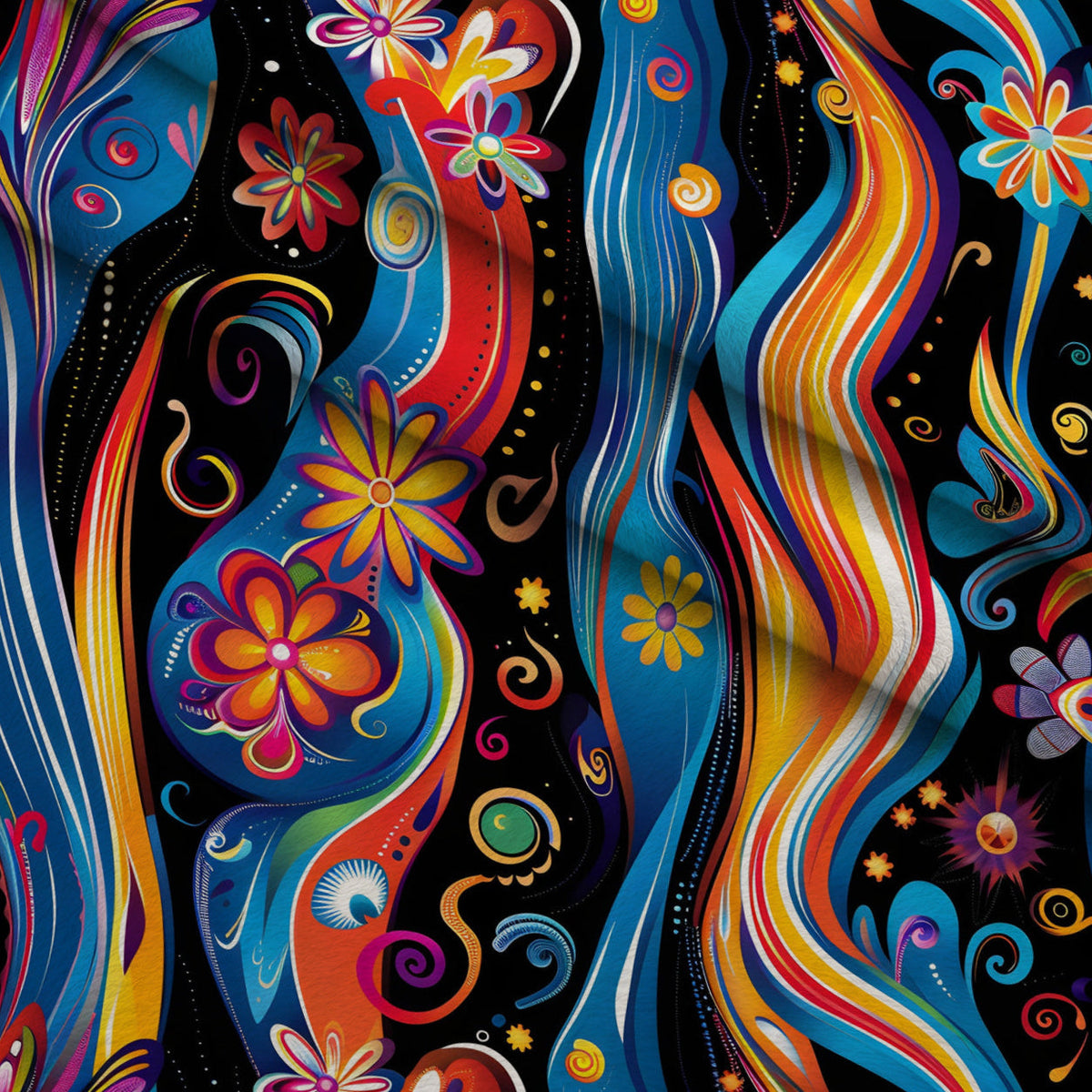 Midnight Fiesta Pattern 12 Minky Fabric