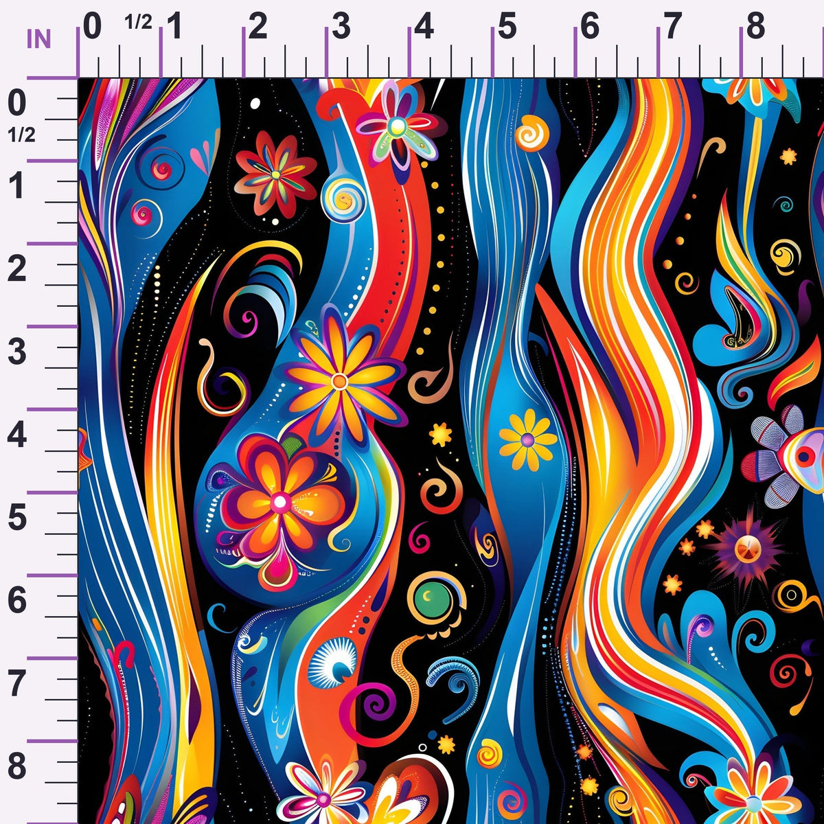 Midnight Fiesta Pattern 12 Minky Fabric