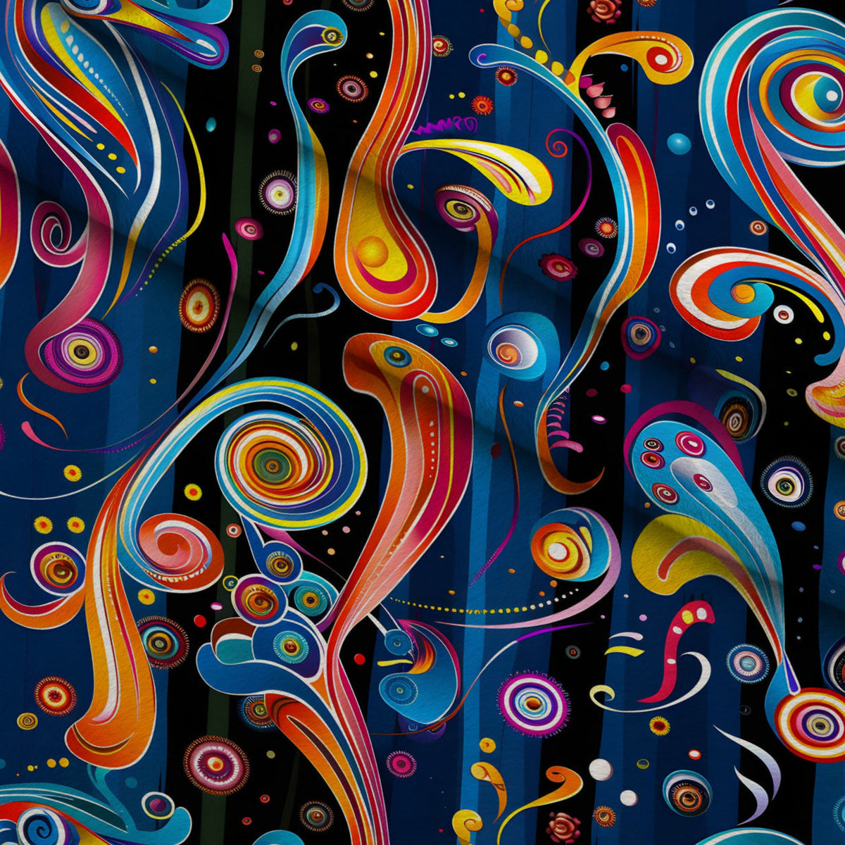 Midnight Fiesta Pattern 14 Minky Fabric