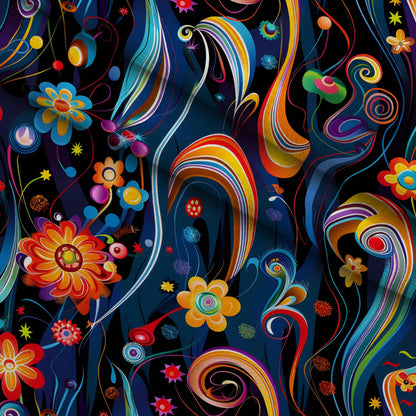 Midnight Fiesta Pattern 17 Minky Fabric