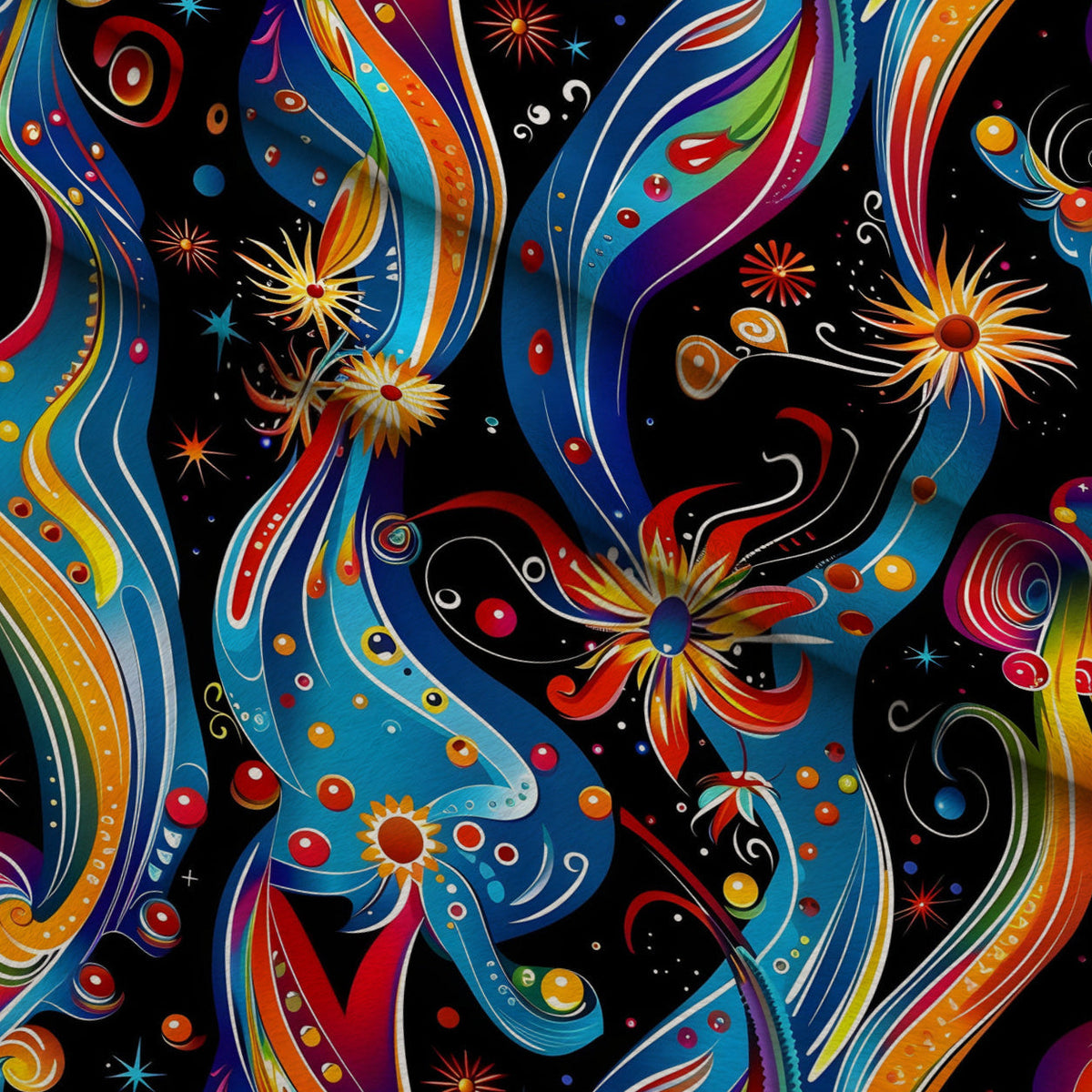 Midnight Fiesta Pattern 18 Minky Fabric