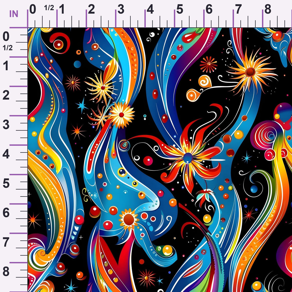 Midnight Fiesta Pattern 18 Minky Fabric