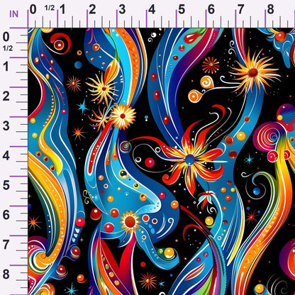 Midnight Fiesta Pattern 18 Minky Fabric