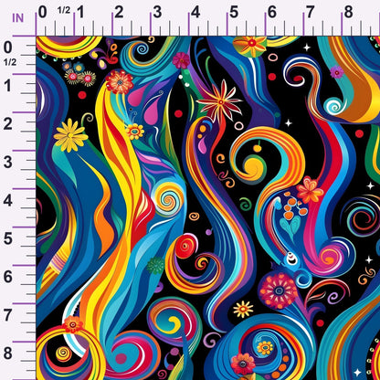 Midnight Fiesta Pattern 19 Minky Fabric