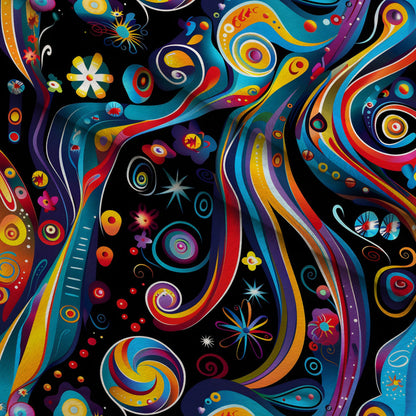 Midnight Fiesta Pattern 2 Minky Fabric