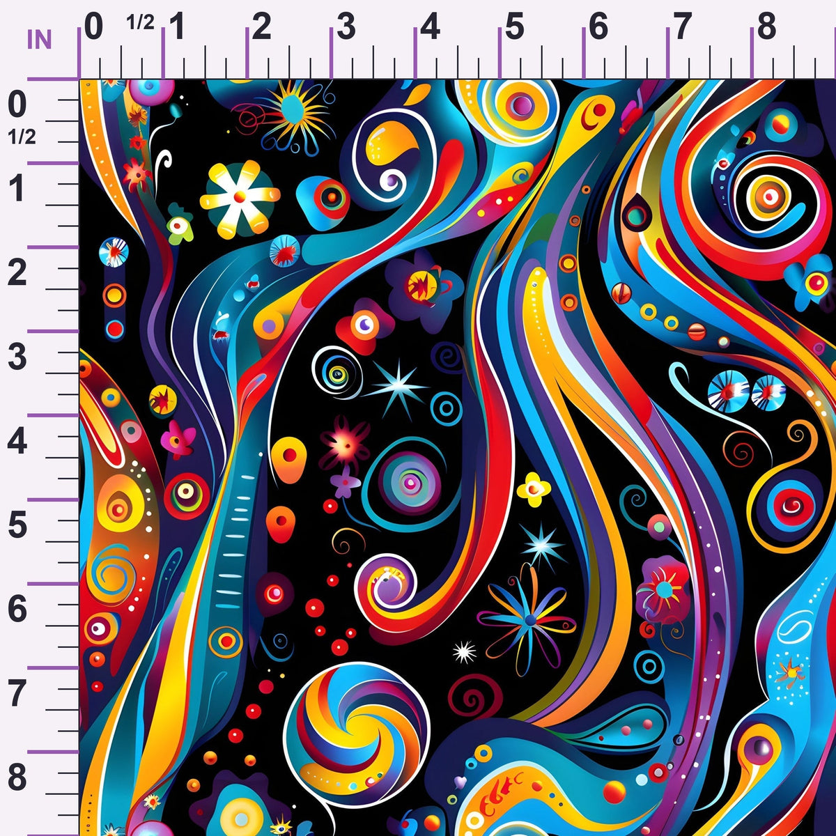 Midnight Fiesta Pattern 2 Minky Fabric