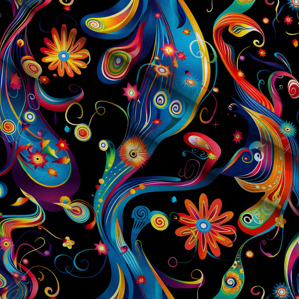 Midnight Fiesta Pattern 20 Minky Fabric