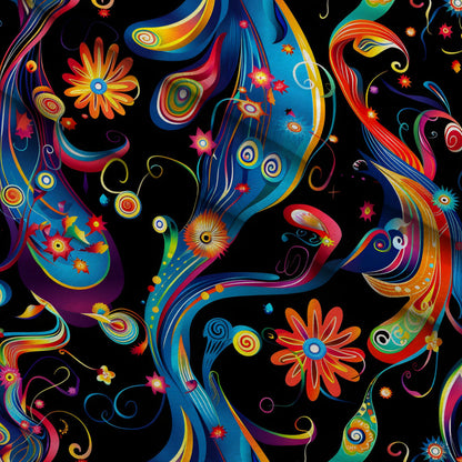 Midnight Fiesta Pattern 20 Minky Fabric