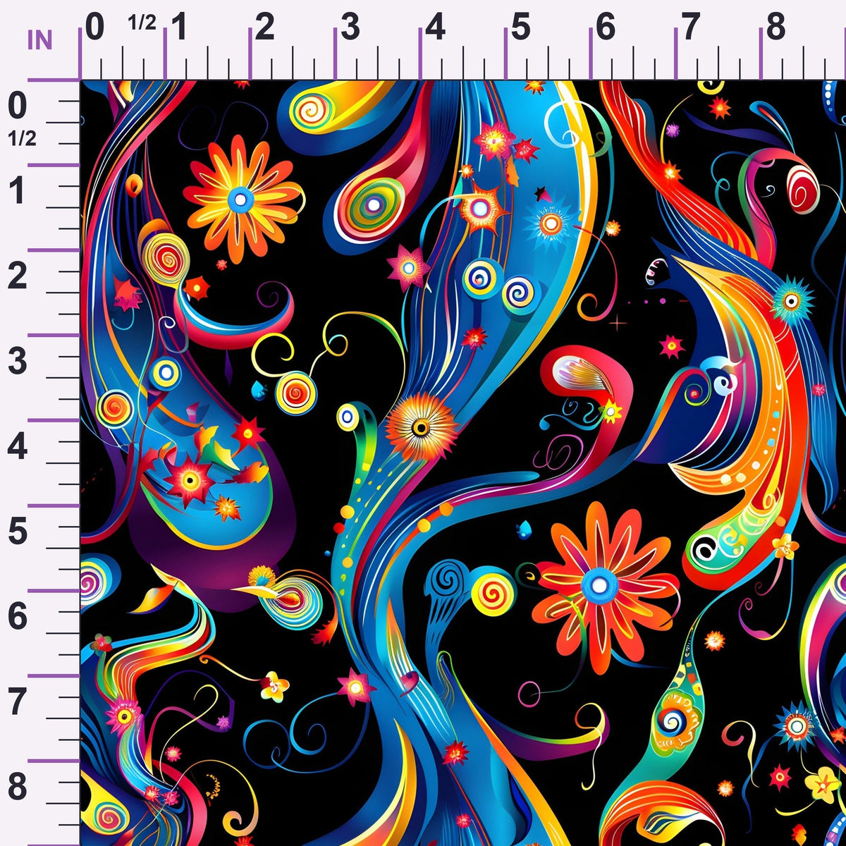 Midnight Fiesta Pattern 20 Minky Fabric