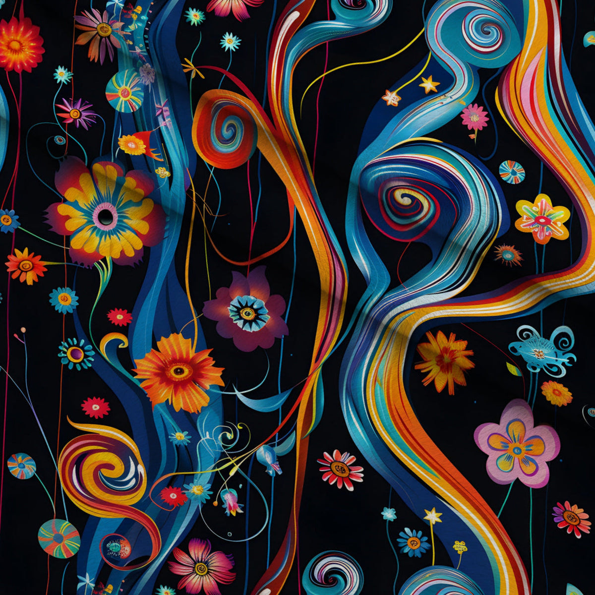 Midnight Fiesta Pattern 22 Minky Fabric