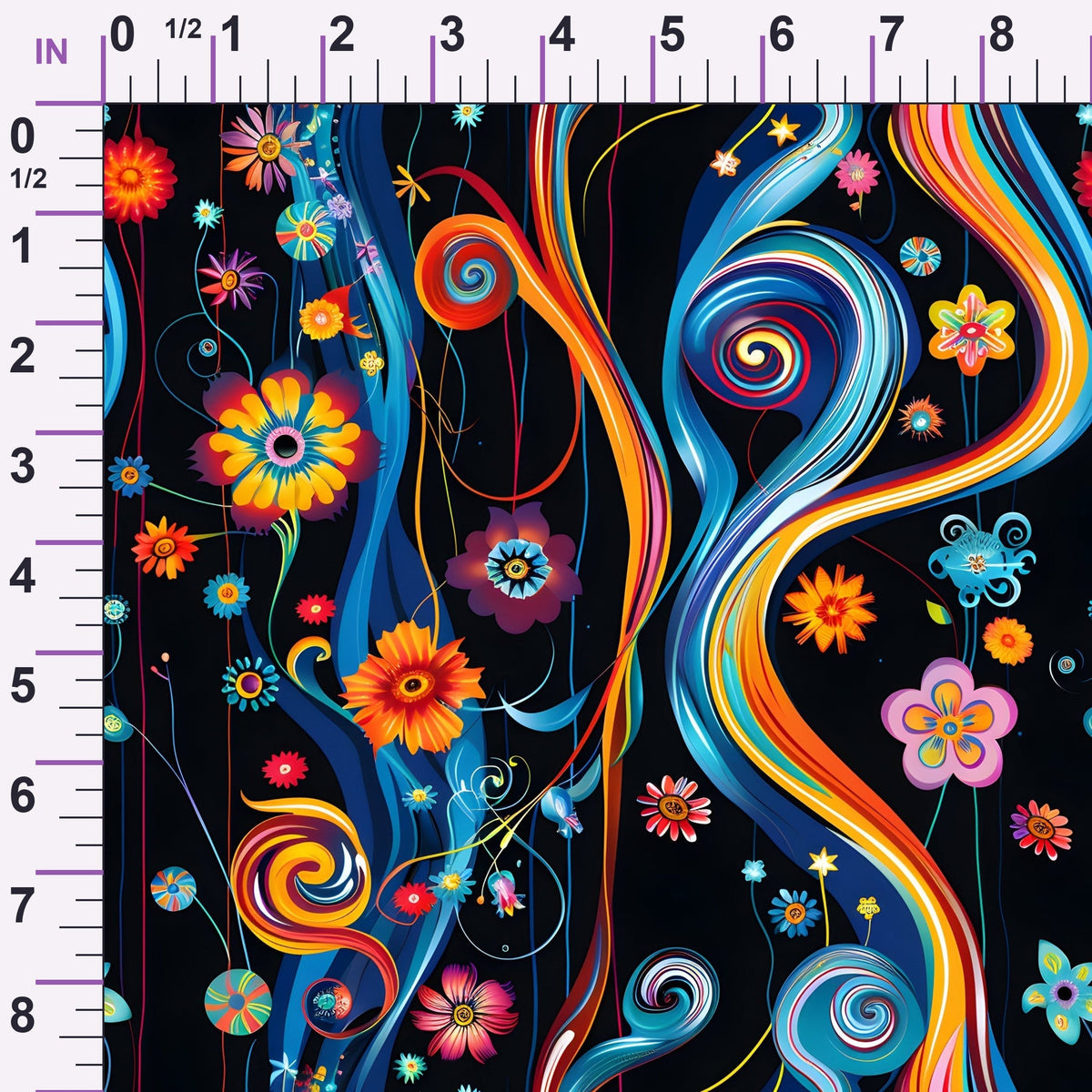 Midnight Fiesta Pattern 22 Minky Fabric
