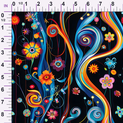 Midnight Fiesta Pattern 22 Minky Fabric