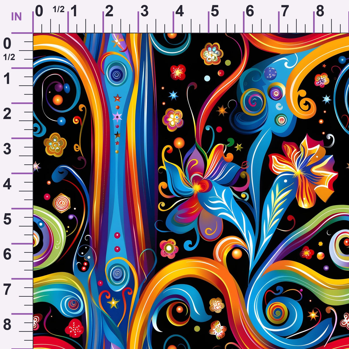 Midnight Fiesta Pattern 23 Minky Fabric