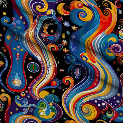 Midnight Fiesta Pattern 24 Minky Fabric