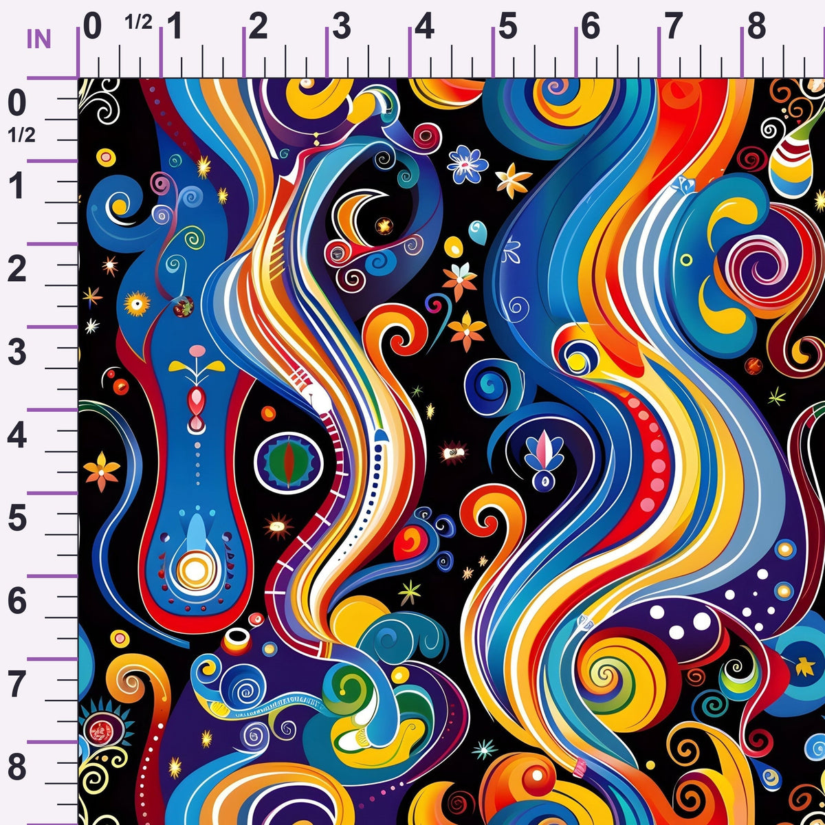 Midnight Fiesta Pattern 24 Minky Fabric