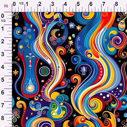 Midnight Fiesta Pattern 24 Minky Fabric