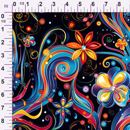 Midnight Fiesta Pattern 3 Minky Fabric