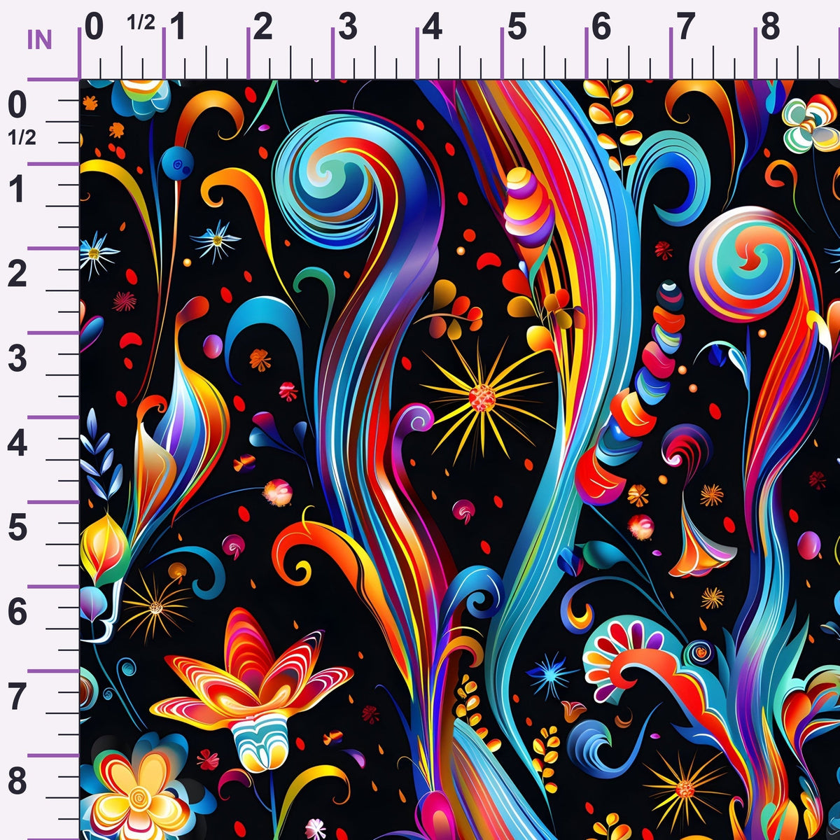 Midnight Fiesta Pattern 5 Minky Fabric