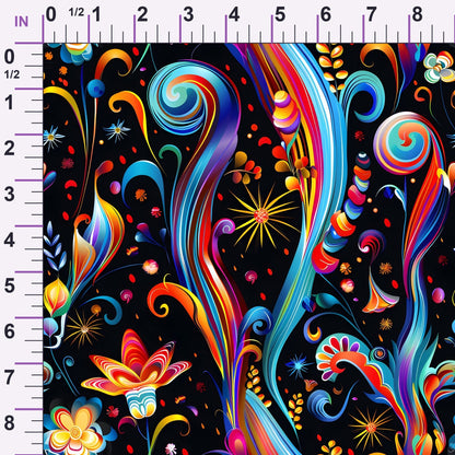 Midnight Fiesta Pattern 5 Minky Fabric