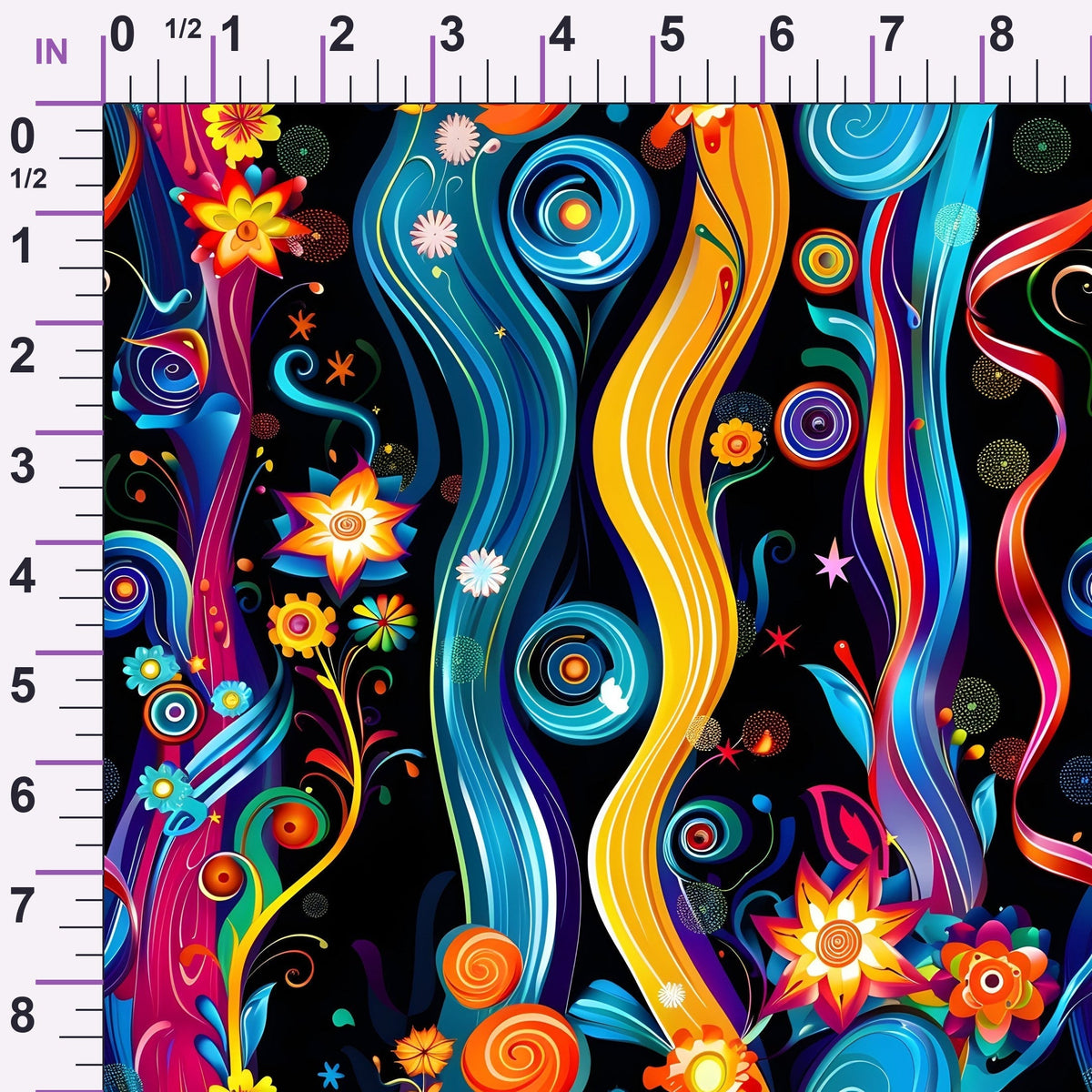 Midnight Fiesta Pattern 6 Minky Fabric