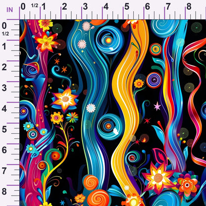 Midnight Fiesta Pattern 6 Minky Fabric