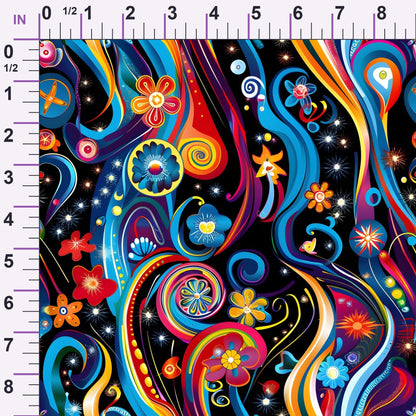 Midnight Fiesta Pattern 7 Minky Fabric