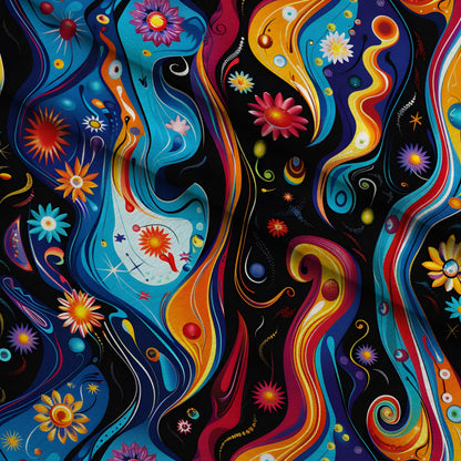 Midnight Fiesta Pattern 8 Minky Fabric