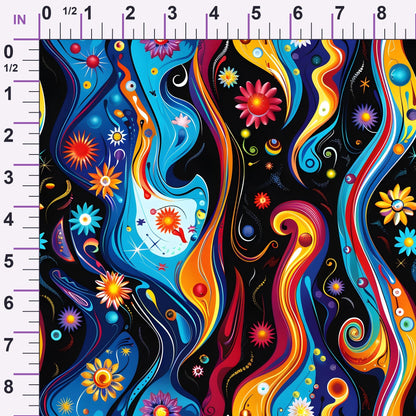 Midnight Fiesta Pattern 8 Minky Fabric