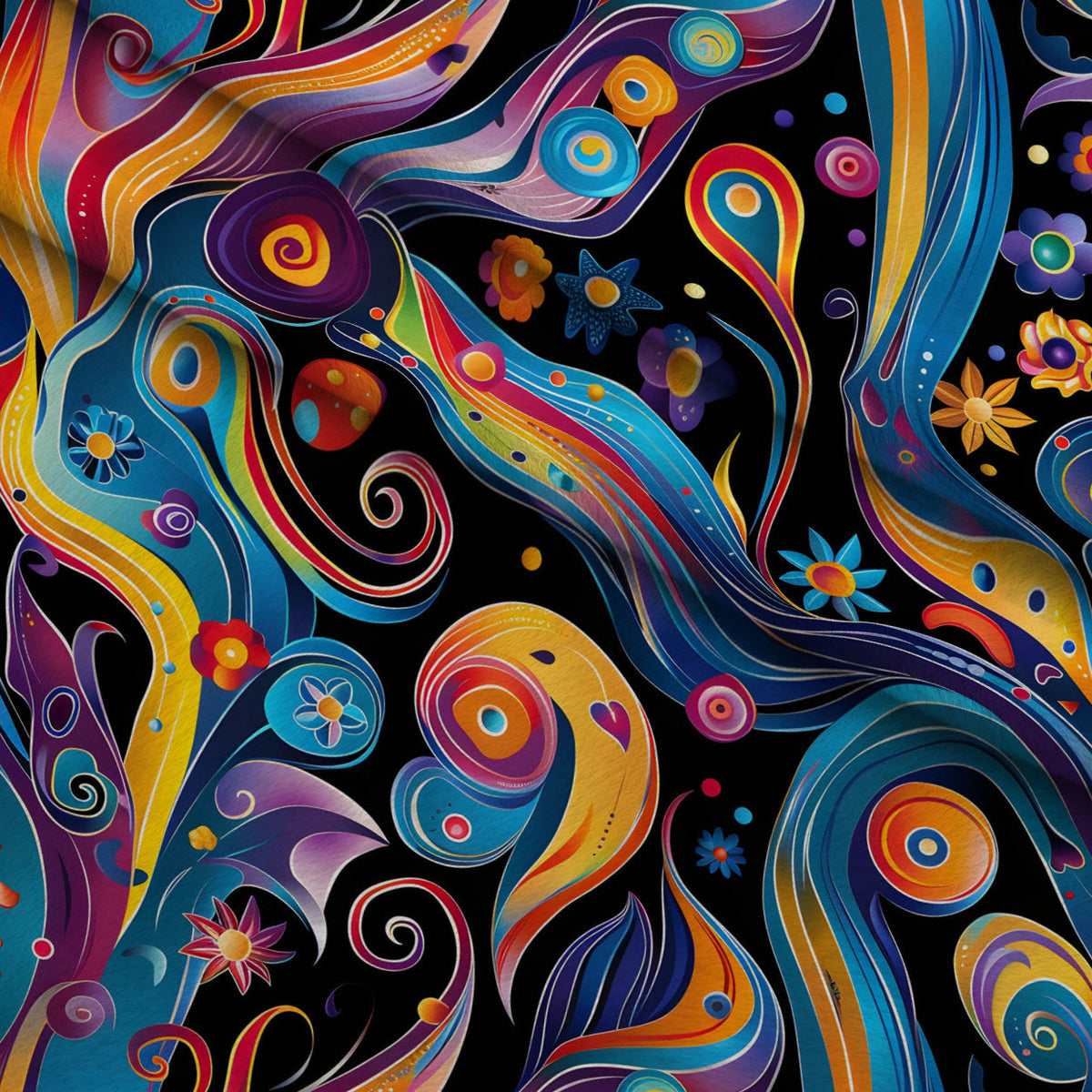 Midnight Fiesta Pattern 9 Minky Fabric