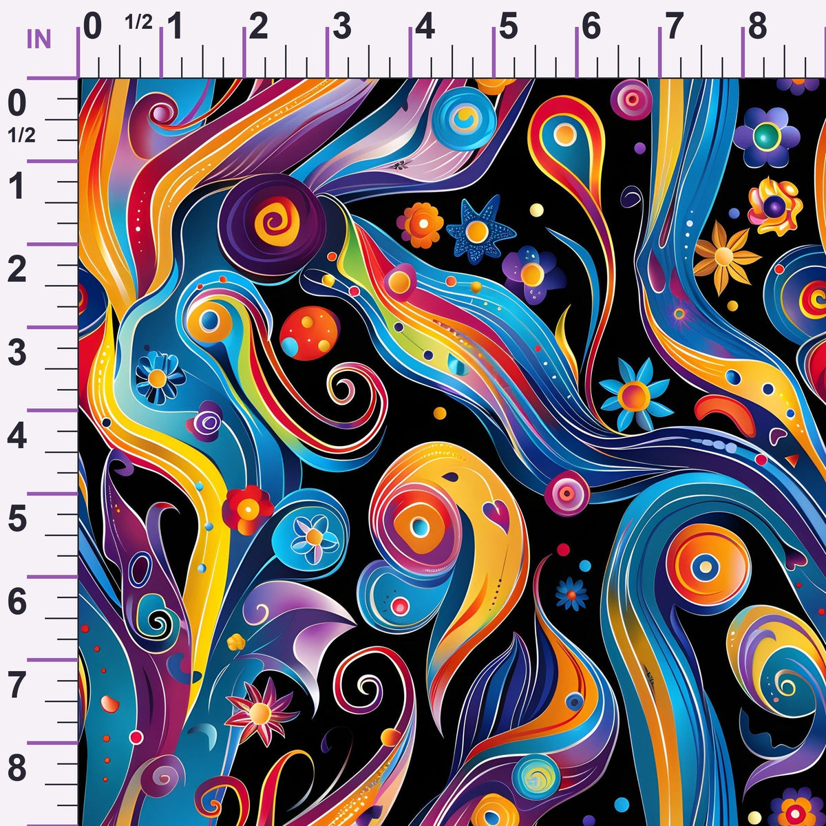 Midnight Fiesta Pattern 9 Minky Fabric