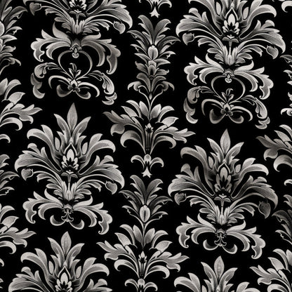 Midnight Filigree Pattern 12 Minky Fabric