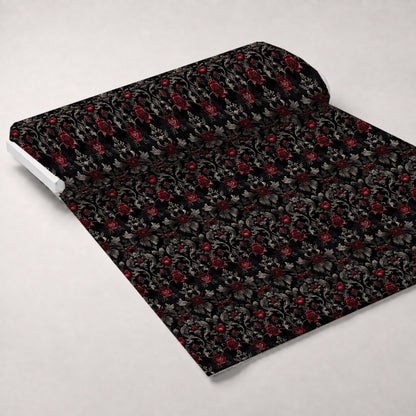 Midnight Filigree Pattern 6 Minky Fabric