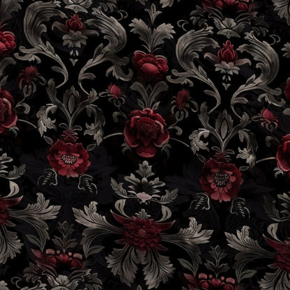 Midnight Filigree Pattern 6 Minky Fabric