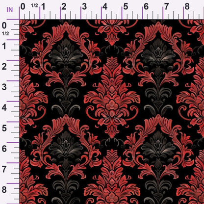 Midnight Filigree Pattern 7 Minky Fabric