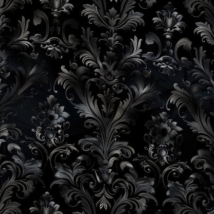 Midnight Filigree Pattern 8 Minky Fabric