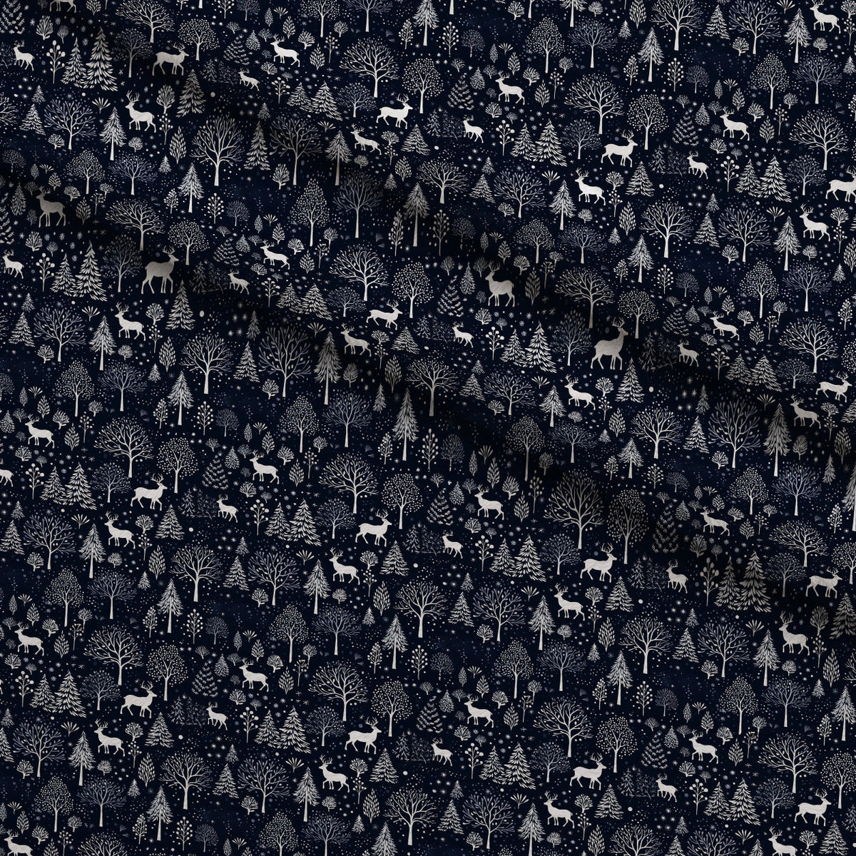 Midnight Forest Pattern 1 Minky Fabric