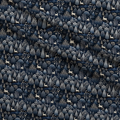 Midnight Forest Pattern 11 Minky Fabric